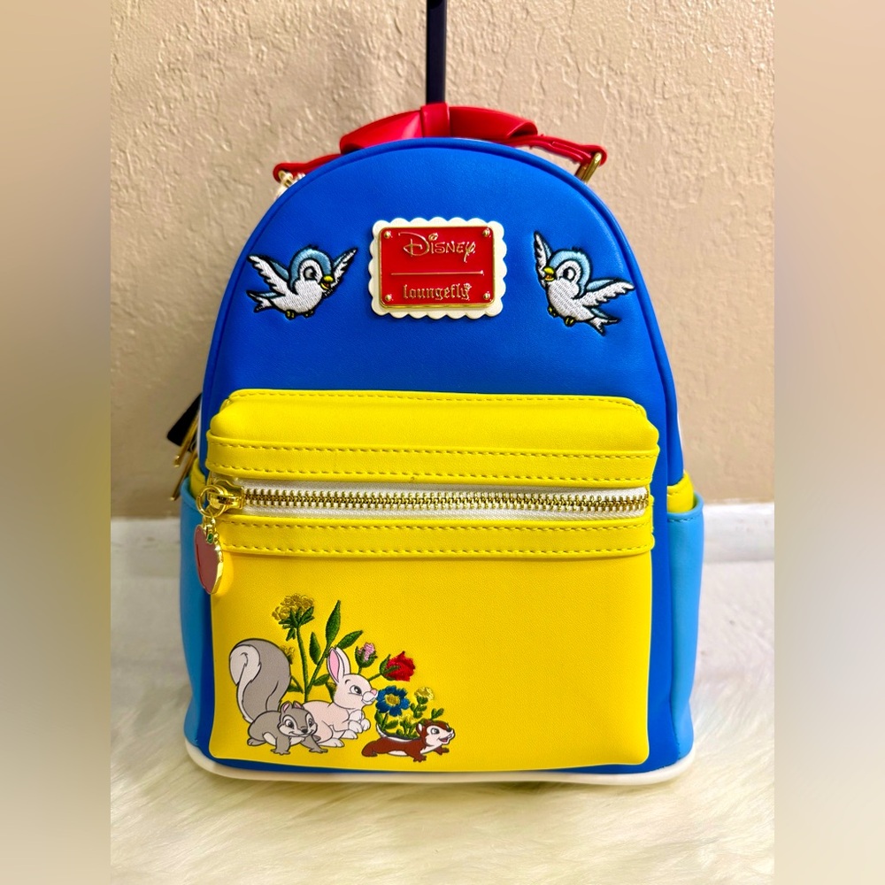 Disney Loungefly Snow white Blue and Yellow Backpack